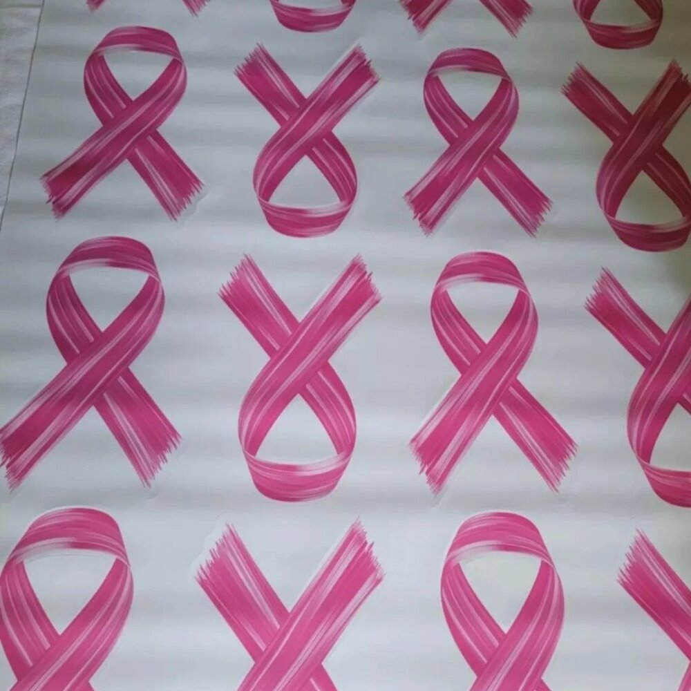 16 Breast Cancer Awareness Pink Ribbon Car or Window Clings - Pink Ribbon Decals